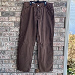 🍒💣 Dickies dungaree style brown jeans